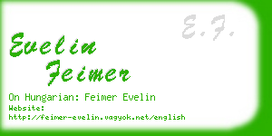 evelin feimer business card